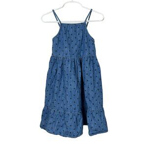 Old Navy Baby Girls 5T Polka Dot Chambray Sundress Summer